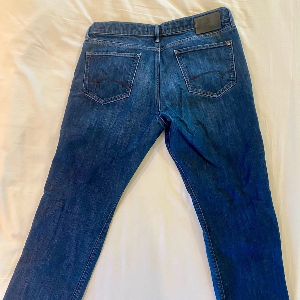 Mavi Matt Style Relaxed Straight Leg Men's Blue Denim Jeans - Picture 2 of 5